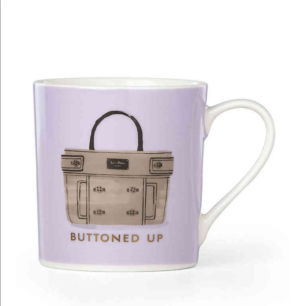 kate Spade Things We Love "Buttoned Up" Mug